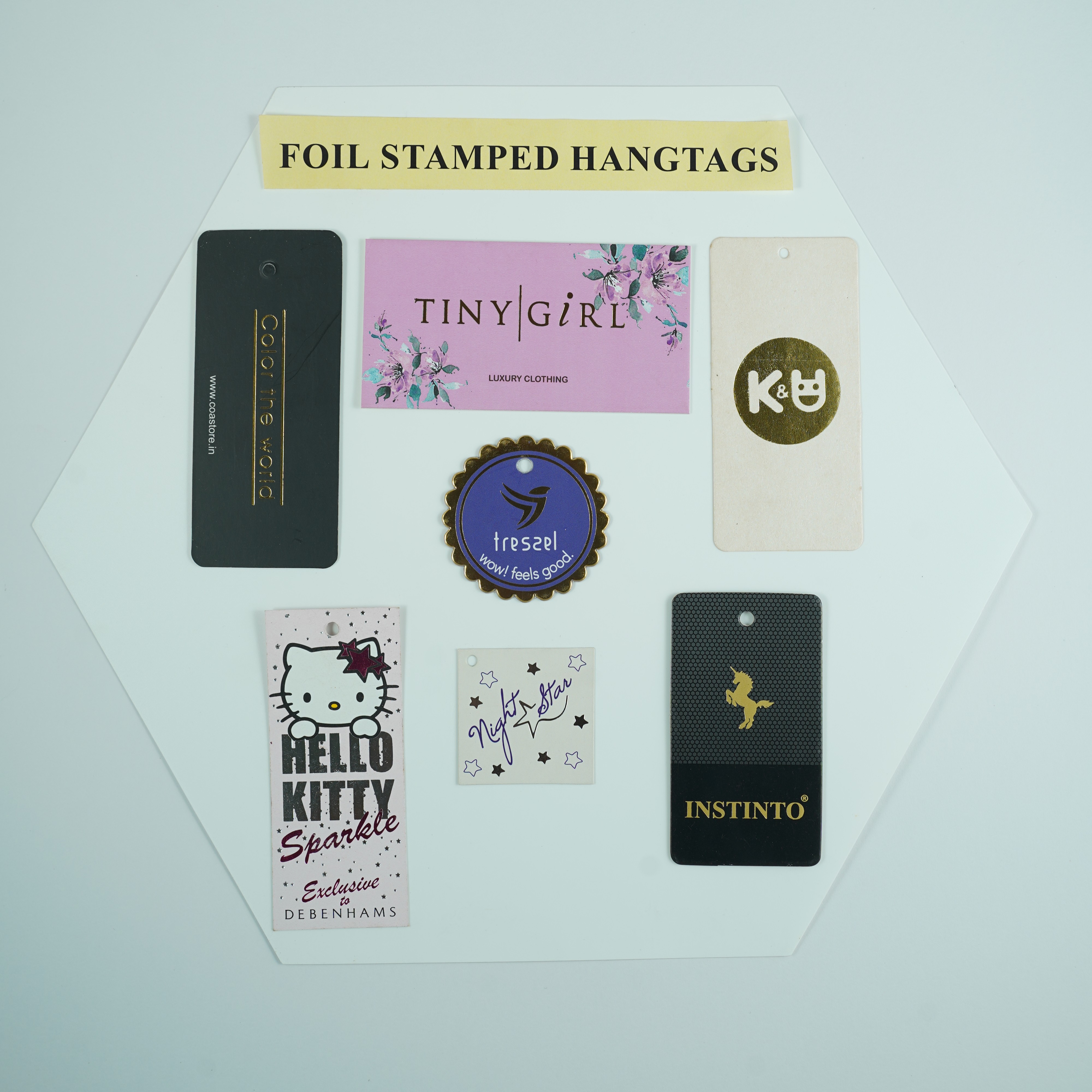 Foil Stamped Hang Tags