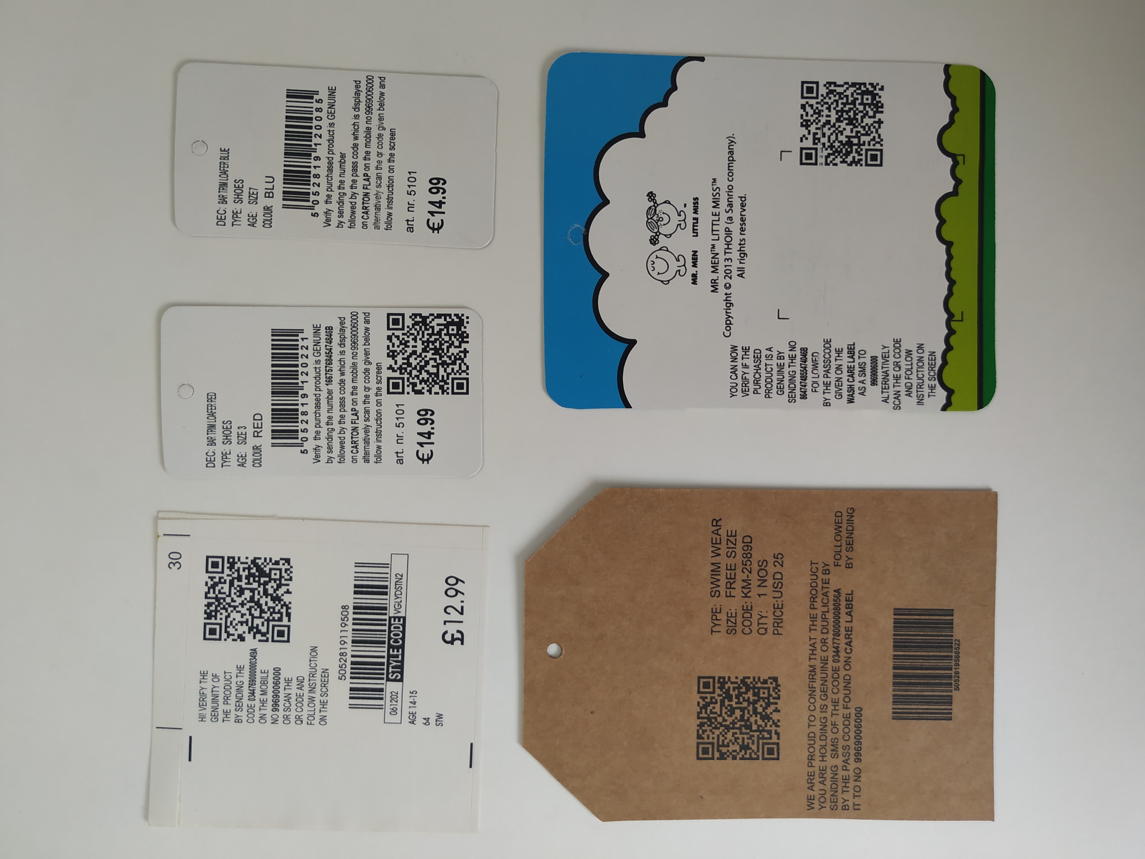 BRAND SECURITY LABELS