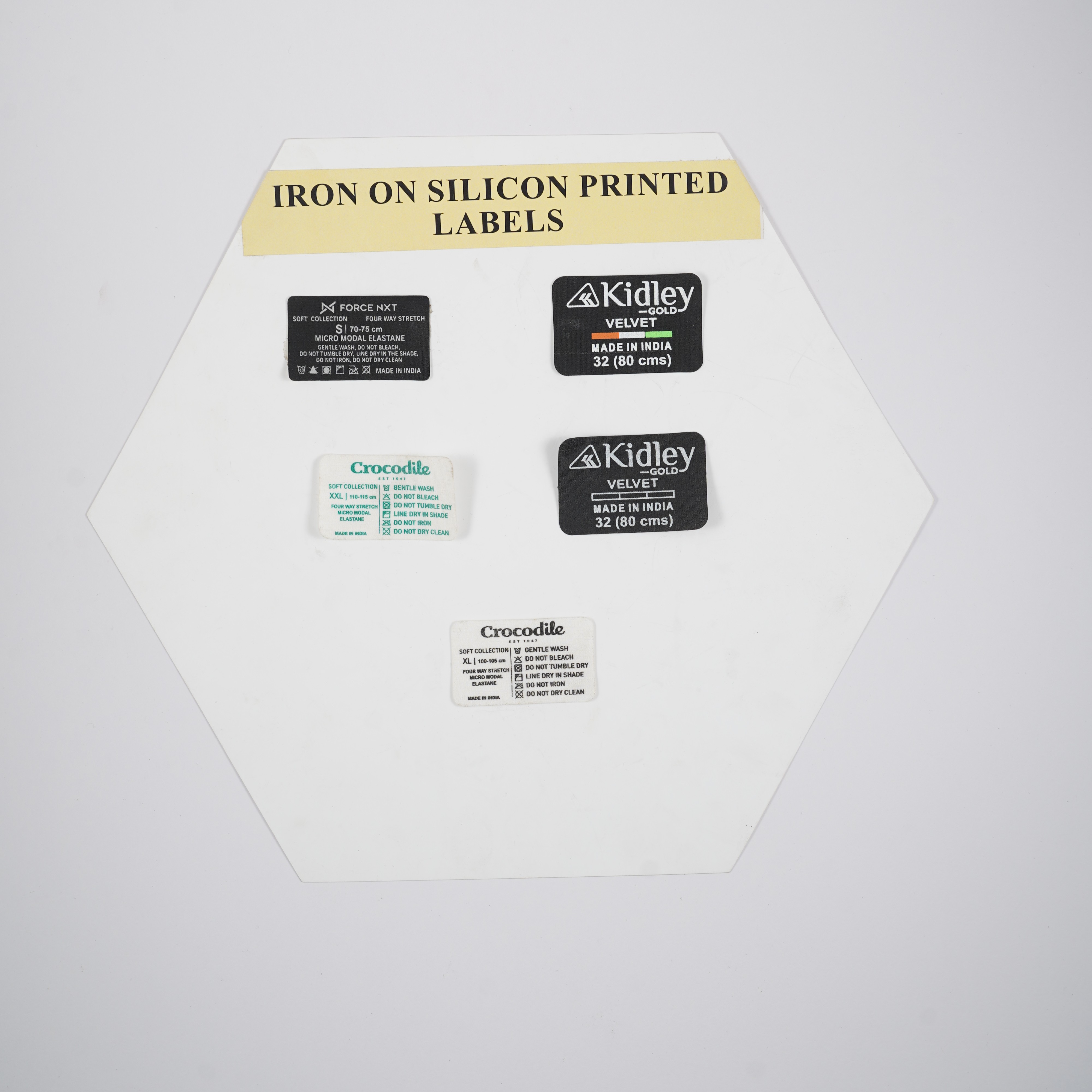 Printed Silicone Ink Iron On Label