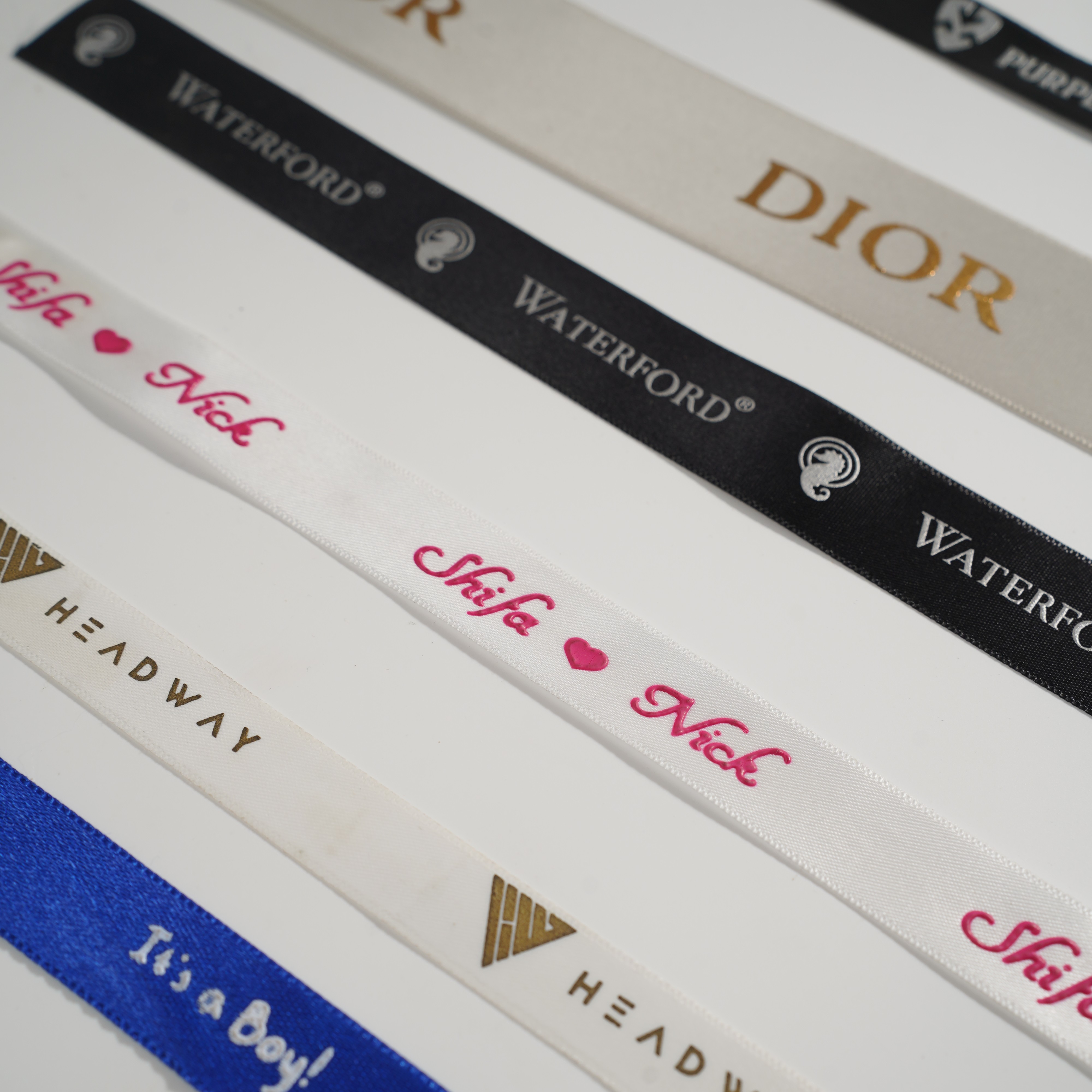 Raise Printed Satin Ribbons